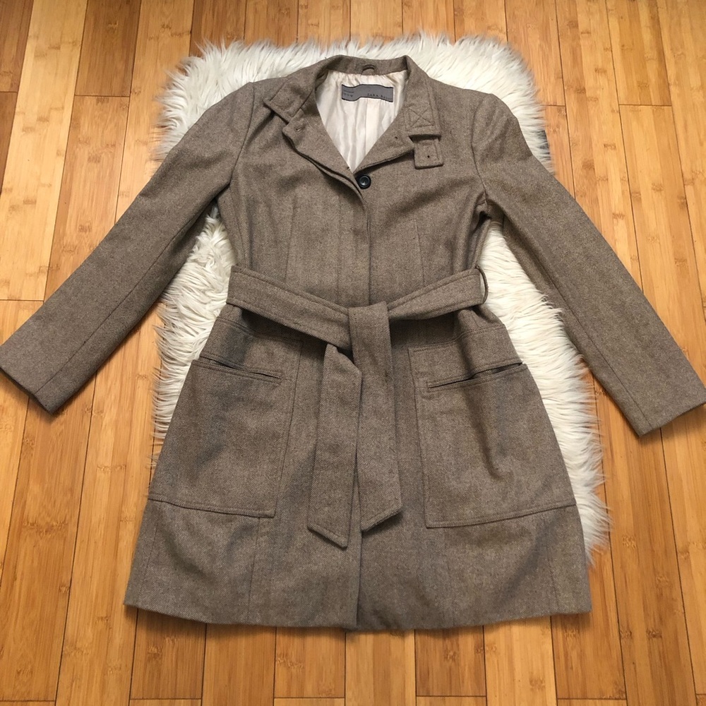 Zara Women's Belted Coat